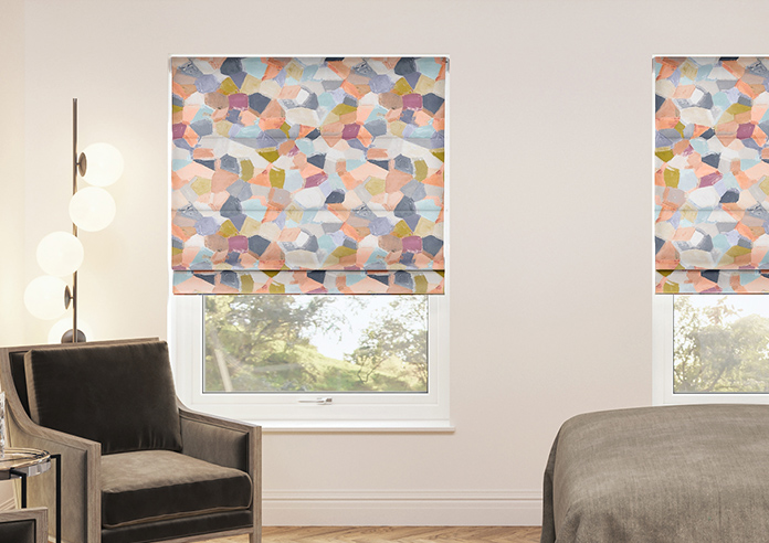 Whinfell, Coral - Twist&Fit Roman Blind - Image 3